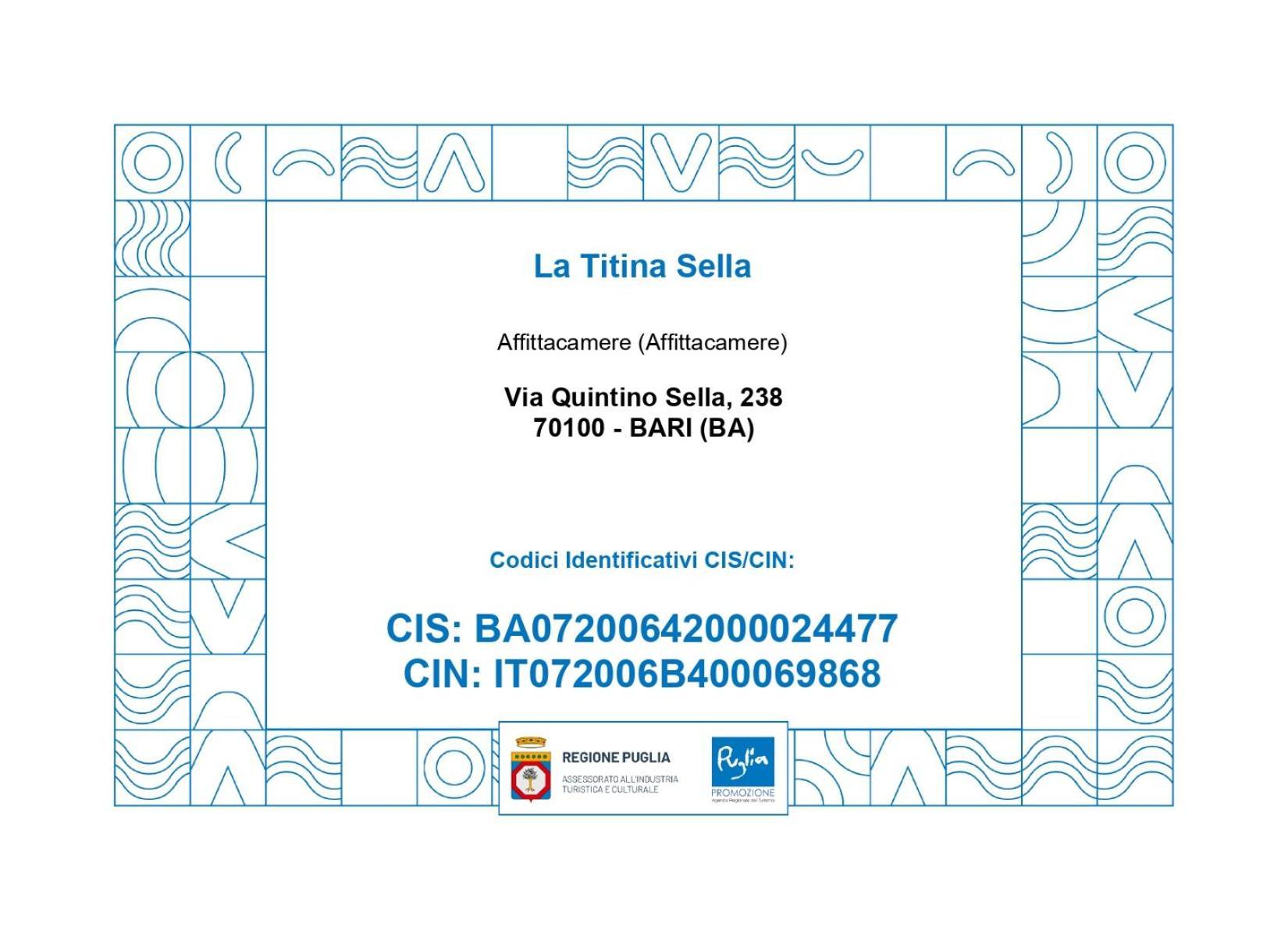 Hotel La Titina Sella Bari Exterior foto